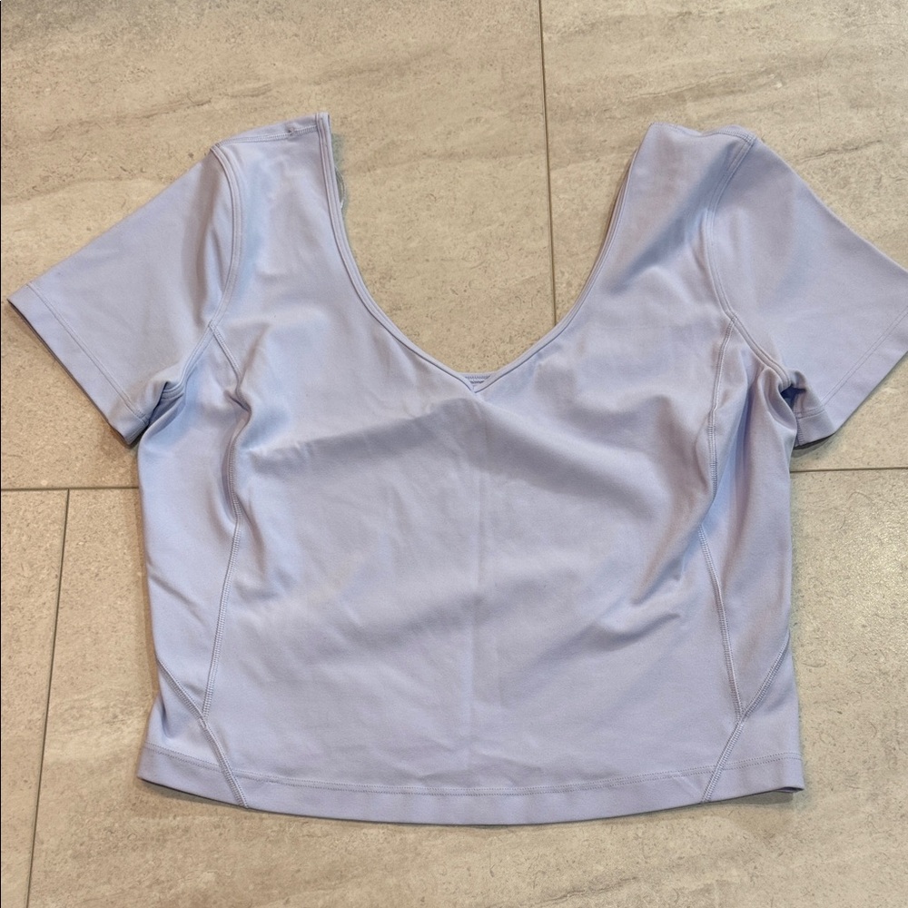 lululemon athletica Light Purple Crop Top